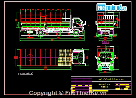 bản vẽ thiết kế xe,thiết kế xe tải,Bản vẽ xe tải